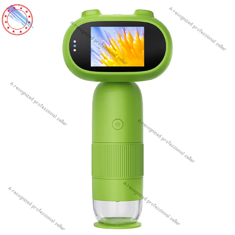 

Мультфильм с экраном HD, новый детский цифровой ручной электронный микроскоп, портативное увеличительное стекло, наука и образование