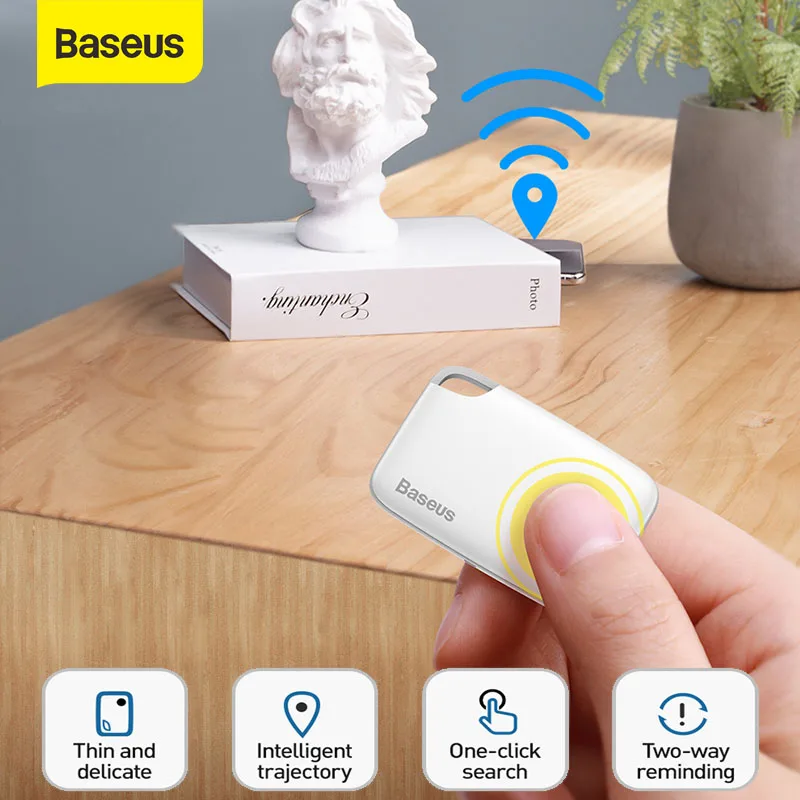 Baseus Mini Smart Anti Verloren Tracker Bluetooth GPS Tracker Für Schlüssel Finder Kind Alarm Brieftasche Finder Smart Tag Key Finder locator