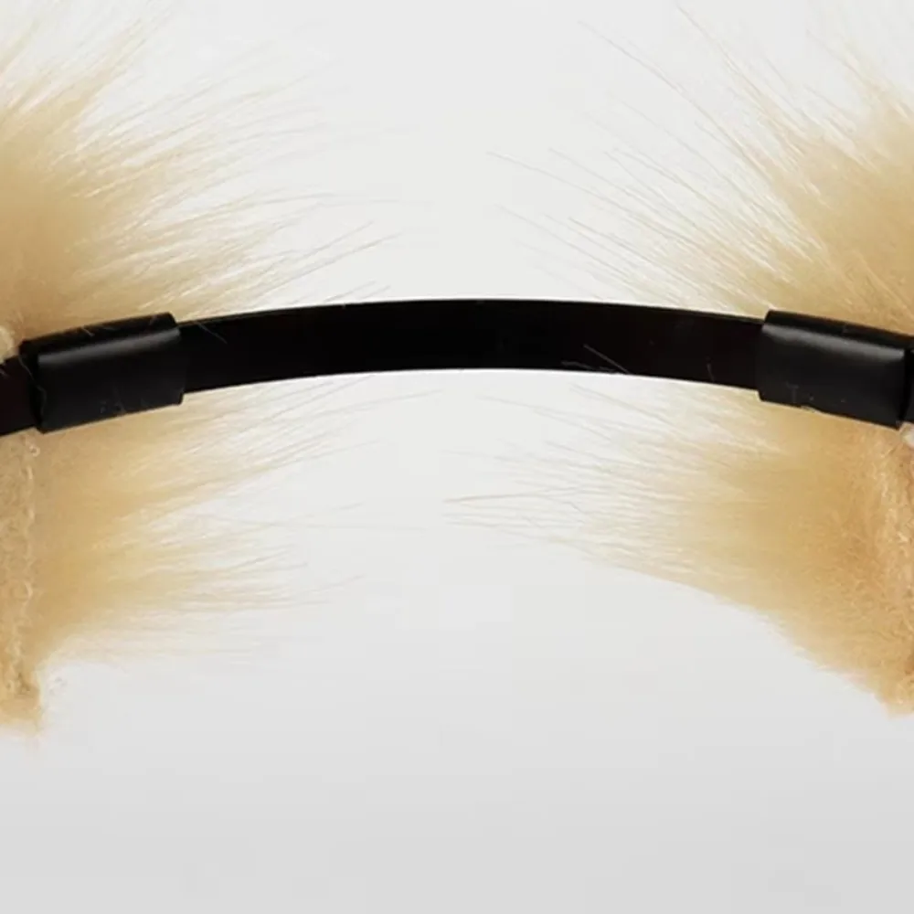Practical Animal Cat Ears Headband Furry Artificial Lolita Ears Headwear Gothic Reusable Cosplay Headband Festival