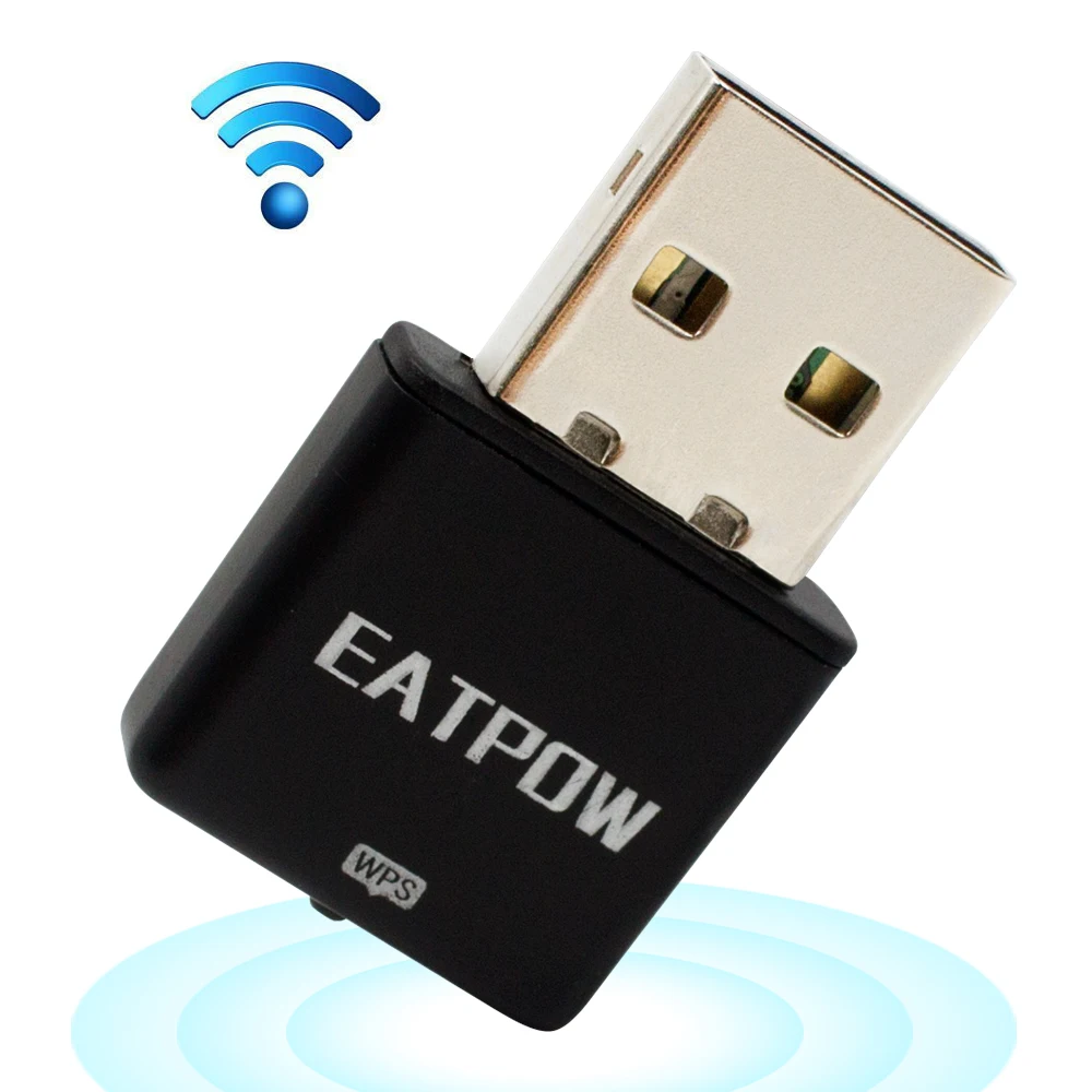 EATPOW-adaptador wifi para ordenador de 300mbps, para red usb, 802,11 tarjetas de red para exteriores con antena externa