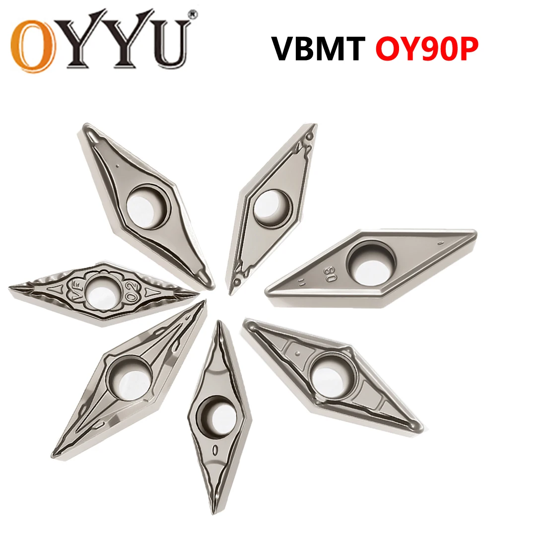

OYYU CNC Lathe Cermet Inserts Cutter Carbide Blade Turning Tool For Steel VBMT110302 VBMT110308 VBMT110304 VBMT160404 VBMT160408