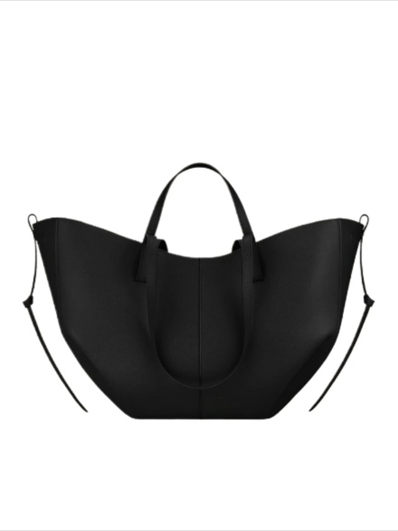 

Women's Large Capacity New York Style Bucket Bag Fashionable Trendy Dumpling Shape Winged Tote Handheld Shoulder Bag