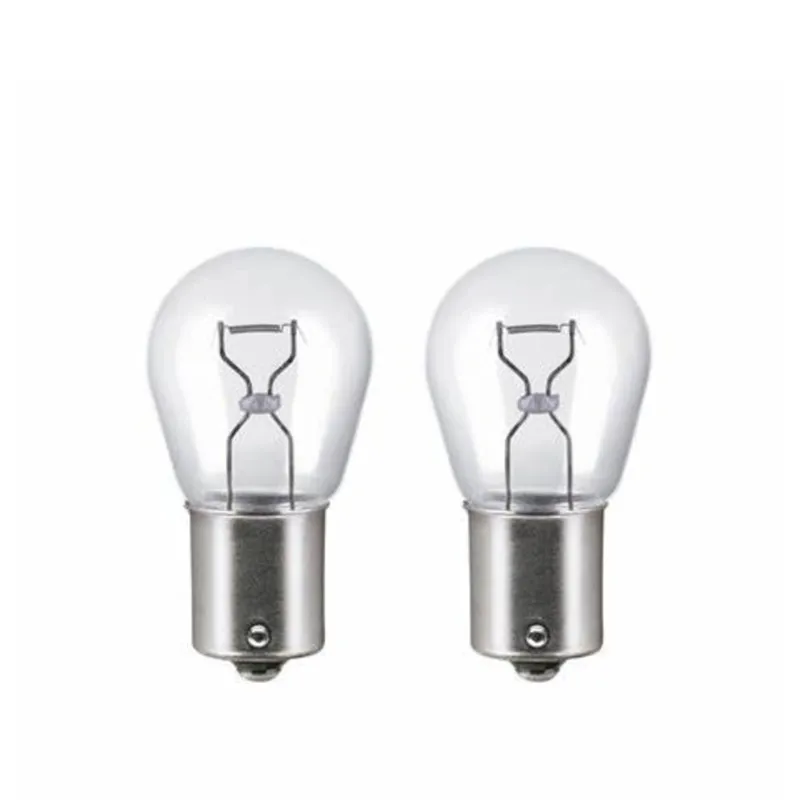2 Stücke Auto Blinker Licht Auto Boot Reverse 1156 Rücklicht Transparent 12 V BAU15S Glühbirne P21W Halogenlampe