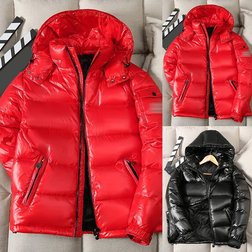 เสื้อแจ็คเก็ตพัฟเฟอร์สำหรับผู้หญิงพร้อมฮู้ด คอตั้ง แขนยาว มีซิปด้านหน้า เหมาะสำหรับใส่ลำลองและใส่ทำงาน