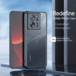 For Xiaomi 13T Pro Dux Ducis Frosted Back Cover Ultra Slim Anti-Fingerprint Lightweight Back Shell for Redmi K60 Ultra Case