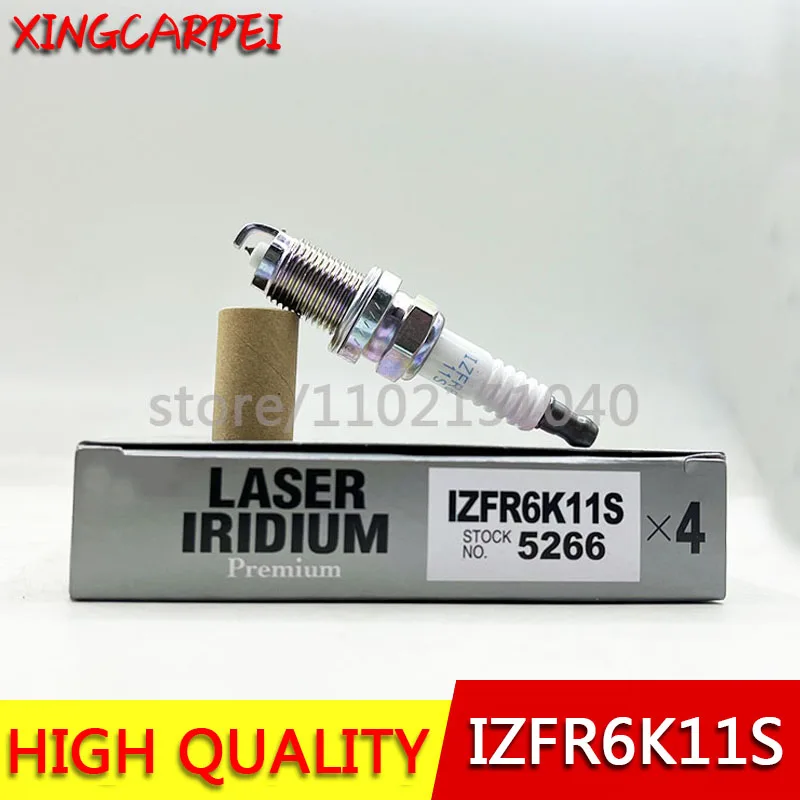 4pcs IZFR6K-11S IZFR6K-11 IZFR6K-13 Iridium Spark Plug For HONDA IZFR6K11S 5266 IZFR6K11 6994 IZFR6K13 6774