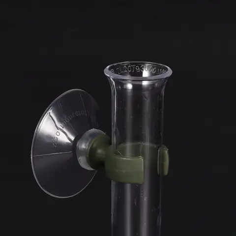 흡입 컵이 달린 꽃무늬 물 튜브, 신선한 식물용 꽃꽂이, 밀크위드 절단용, 플라스틱 꽃꽂이 바이알, 4.3 인치, 4 개
