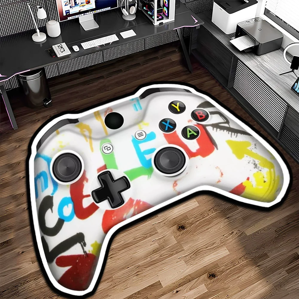 

Creative Gamepad Area Rugs Personalized Game Controller Graffiti Carpet for Home Decor Teenagers Bedroom Game Room,Etc.