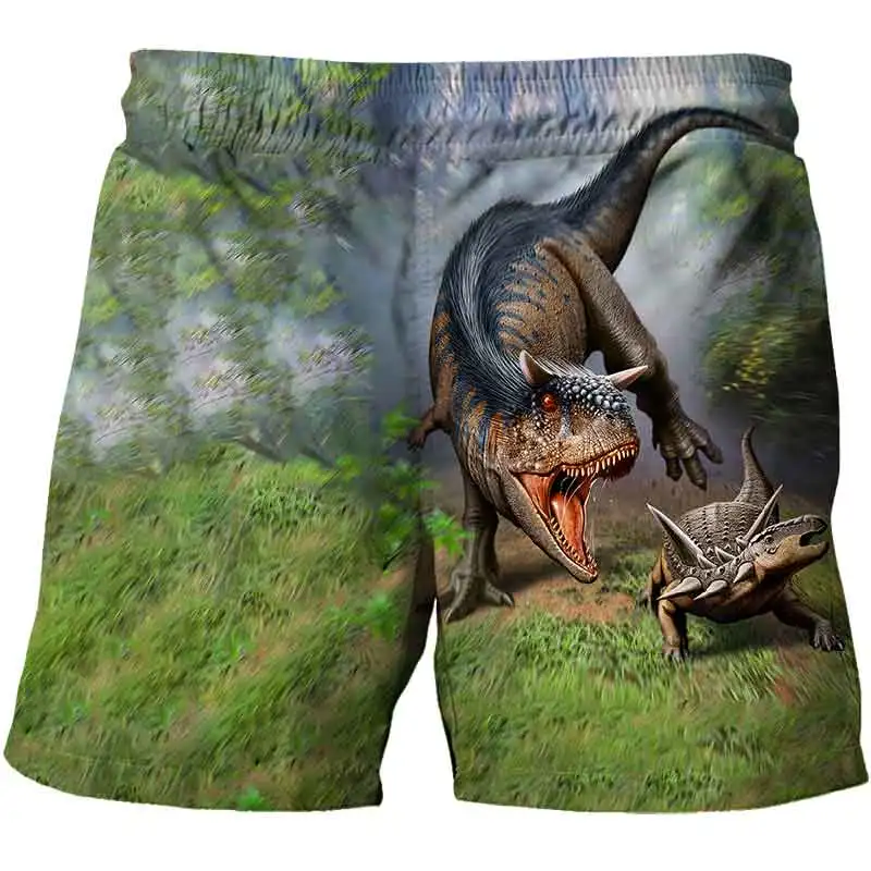 4-14Y Kids Dinosaur Shorts Anime Film Print Swimwear Baby Boy Girl Swimsuit Swimming Trunks Beach Clothing Children bañador niño