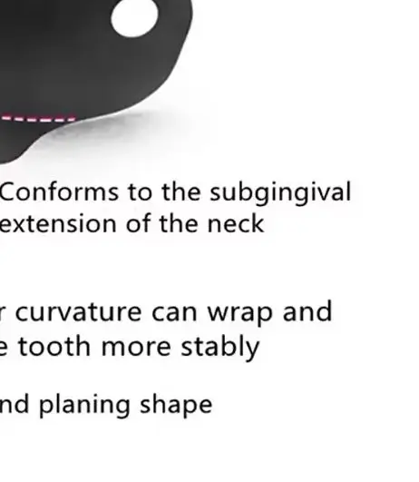 Stainless Steel Preformed Sectional Matrix Bands 3 Point 5 to 6 Point 5 mm for Class II Dental Restorations