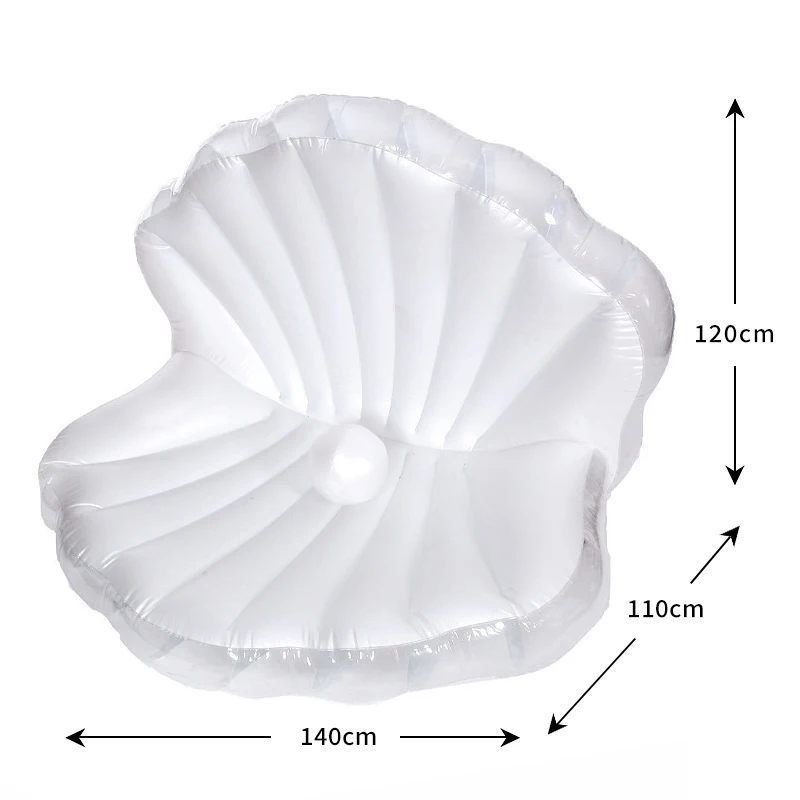 Giant Inflatable Toys Seashell with Pearl Ball Swimming Pool Float Inflatable Toys Chair Bed Outdoor Summer Beach Party Mattress