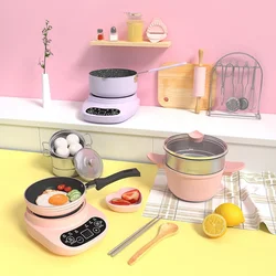 Engraçado simulação brinquedos de cozinha real cozinhar pequenos utensílios de cozinha crianças cozinhar interesse desenvolvimento educacional brinquedos de casa de jogo