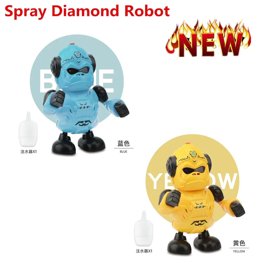 Multi Function Spray King Kong Robot Electric Robots With Light, Music, Model Toy Robot Gorilla Toys For Kids