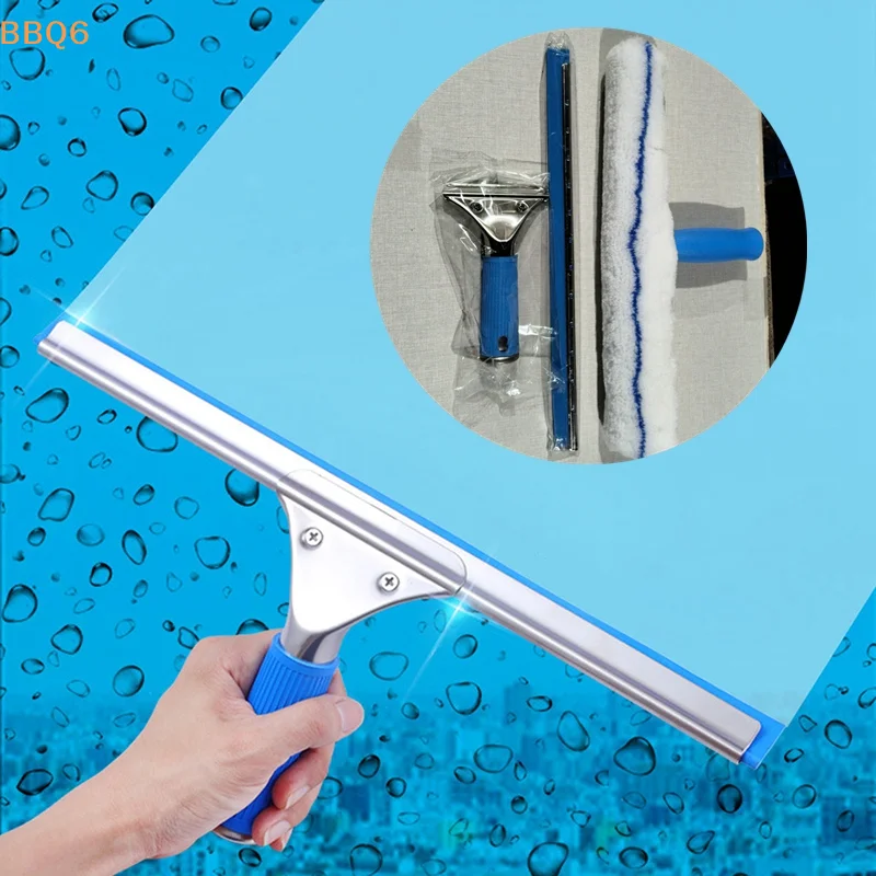 *35CM Window Cleaning Combo Squeegee & Microfiber Window Washer Shower Squeegees Window Glass Wiper Cleaning Tool