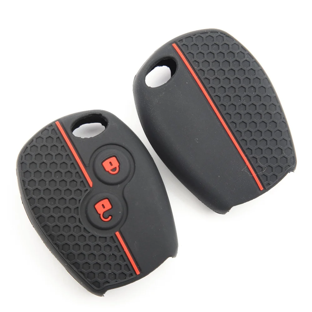 

Чехол для ключа с 2 кнопками, силиконовый защитный чехол для ключа-брелока для Renault Modus Clio 3 Twingo Kangoo