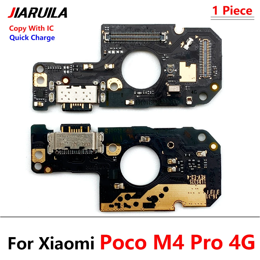 New For Xiaomi Mi Poco M4 X4 Pro 4G 5G USB Charger Dock Connector Charging Port Microphone Flex Cable Replacement Parts