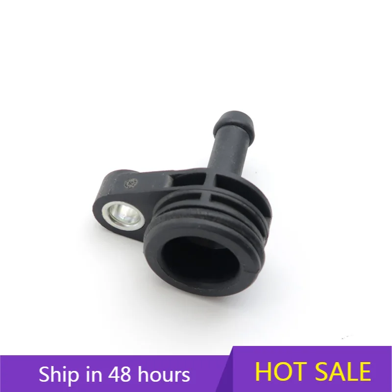 FOR Audi Volkswagen A4L A6L Q3 Q5 CC Golf Coolant Engine Hose Flange Joint Black High Quality Auto Accessories 06K121143A