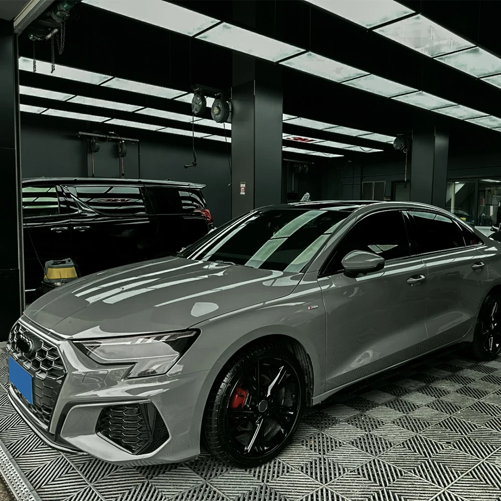 

Car Sticker Ultra Golss Nardo Grey Wrapping Vinyl Film PET Sticker Bubble Free Auto Decals Car Accessories Exterior Interior