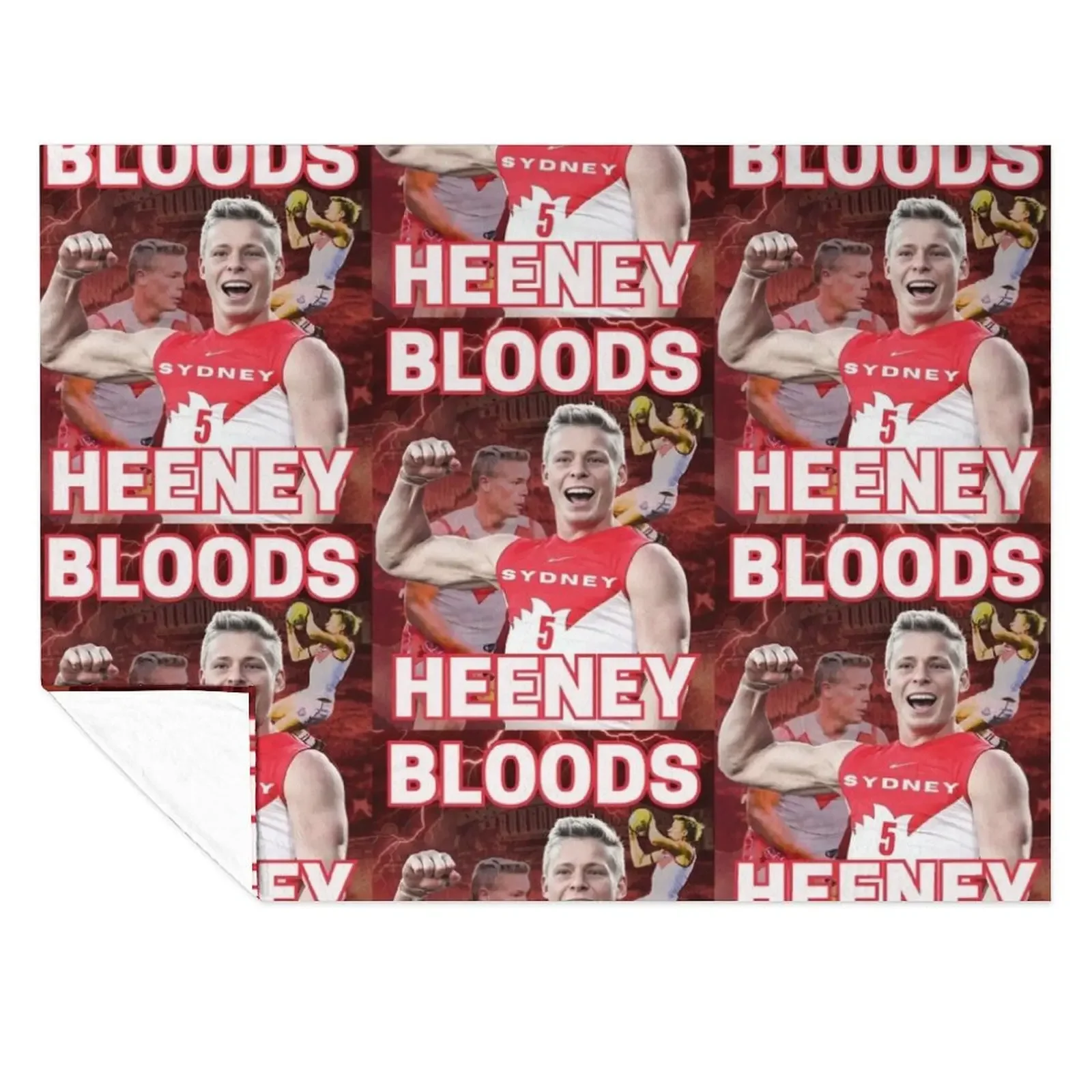 

Isaac Heeney Sydney Swans Afl Football Throw Blanket manga Sofas Summer Thins Blankets