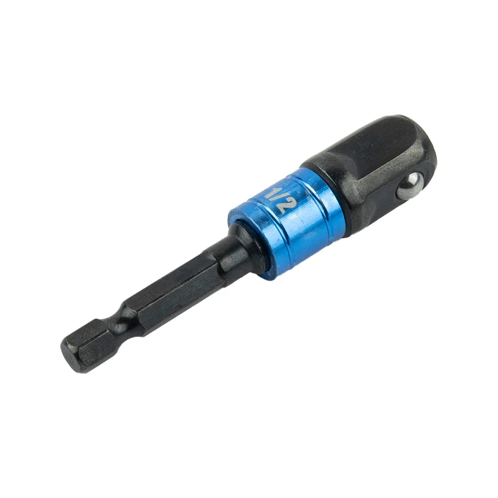 Power Tool Socket Adapter 1pc Extension Bar Hex Shank Black Spring Ball Lock Square Socket Brand New High Quality