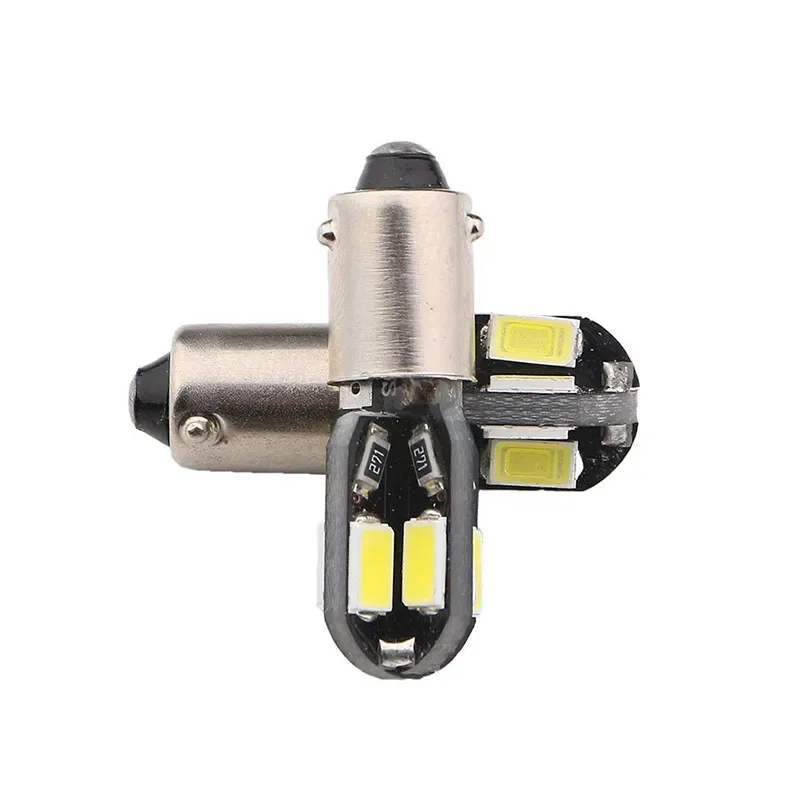 

2pcs Car Clearance Lights BA9S 5630 8SMD LED Canbus T4W Interior Reading Lights 12V Led Lights for Car Door License Plate Lights