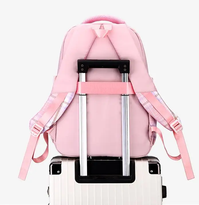 Sac à dos étanche de dessin animé mignon à l'envers pour adolescents, sac d'école pour enfants, sac à dos pour étudiants, mode masculine et féminine