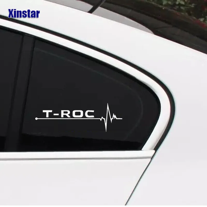 2pcs Car Windows Decals Sticker For VW Volkswagen TROC T-ROC