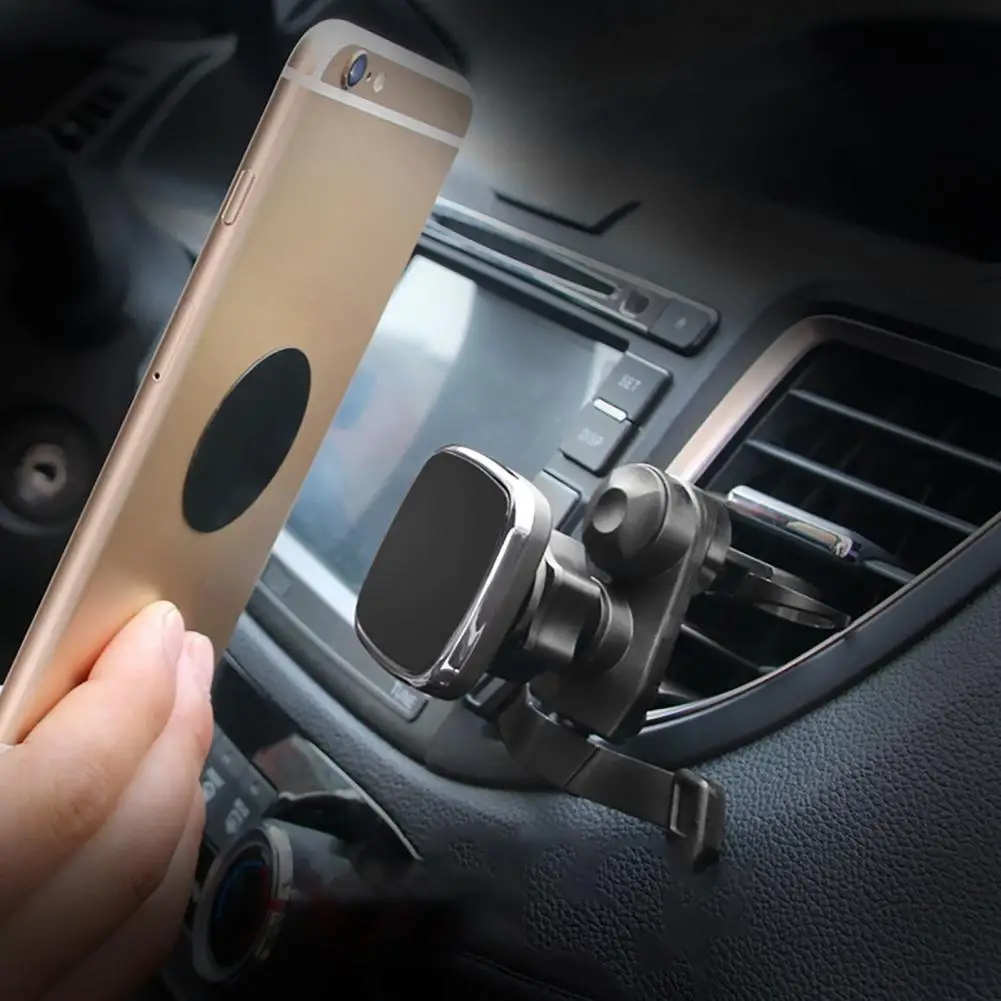 Soporte magnético de teléfono para coche, pegatina de Metal sin marcas, resistente al desgaste, para oficina