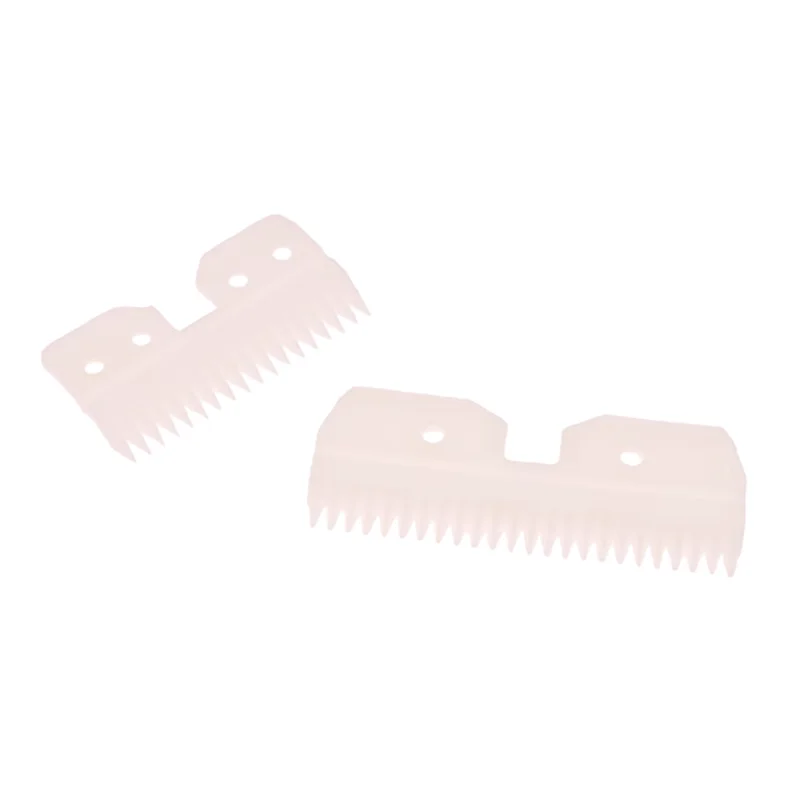 Керамическое подвижное лезвие с 18/24 зубьями для беспроводной машинки для стрижки, сменное лезвие, белое