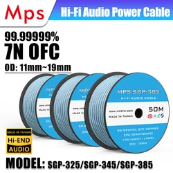 HiFi MPS Power Cable SGP-325/345/385 Audio CD DVD Amplifier Speaker 3-pin 99.99999%OFC Audio Cable Made In Taiwan