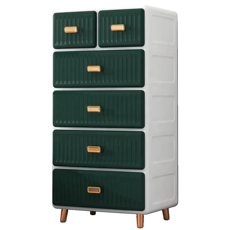 Household Colorful 3 Layers 55cm Width Children's Closet Storage Drawer Wardrobe Sorting Storage Cabinet