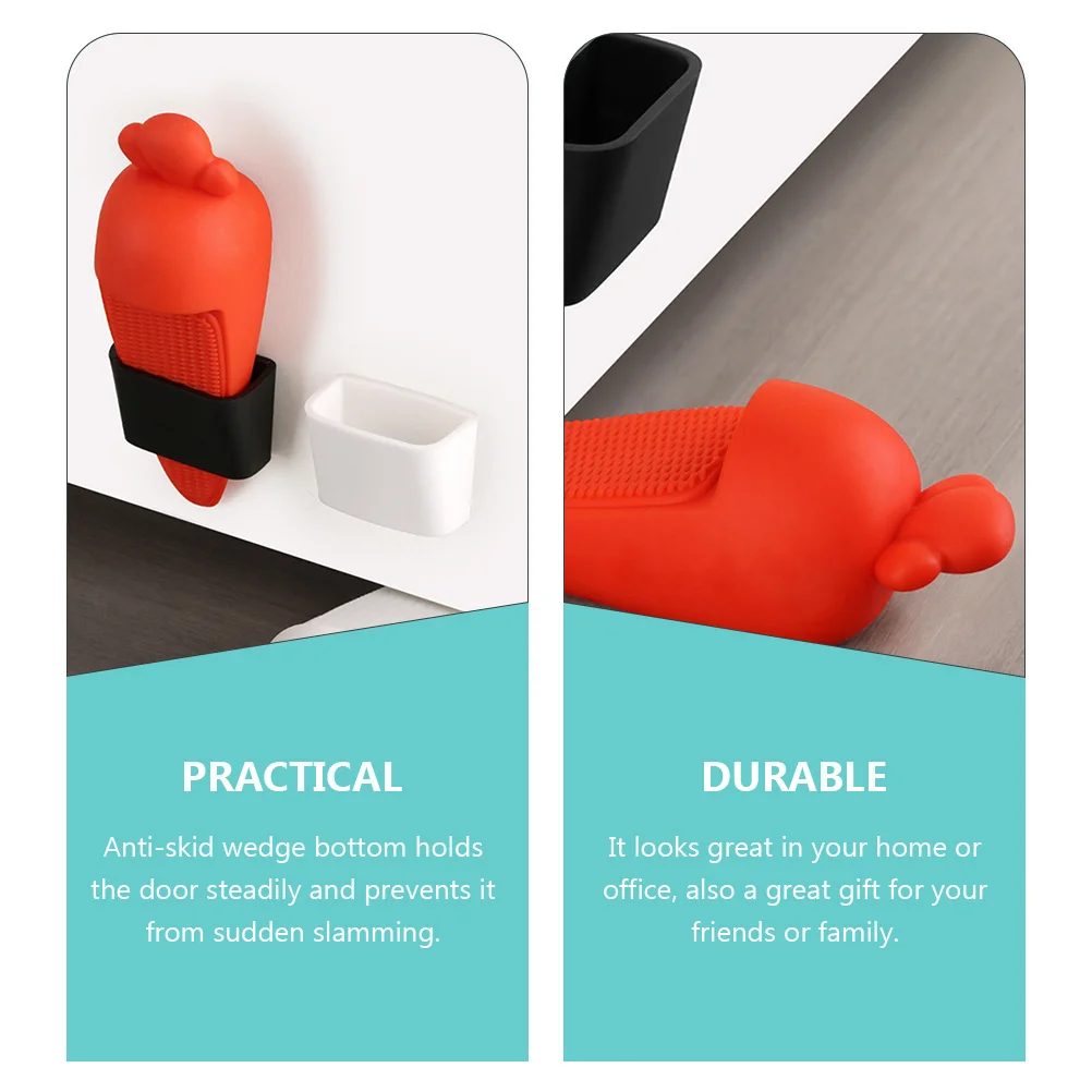 

Carrot Shaped Silicone Stopper S Wedge Stoppers Anti Collision Buffer Home Office Door Stop Tools Anti Slam Door
