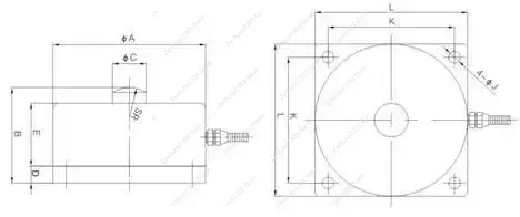 Pancake load cell weight sensor force transducer for automated container filling medical patient lifts mechanics testing machine