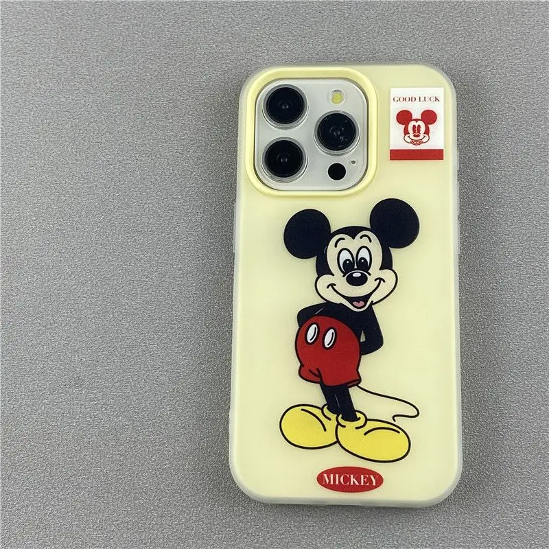 Disneys Mickeys Minnies Mouses Happy Hands At The Back Phone Case Fori Phone 15 14 13 12 11 Pro Max Plus Y2K Abrazine Back Cover