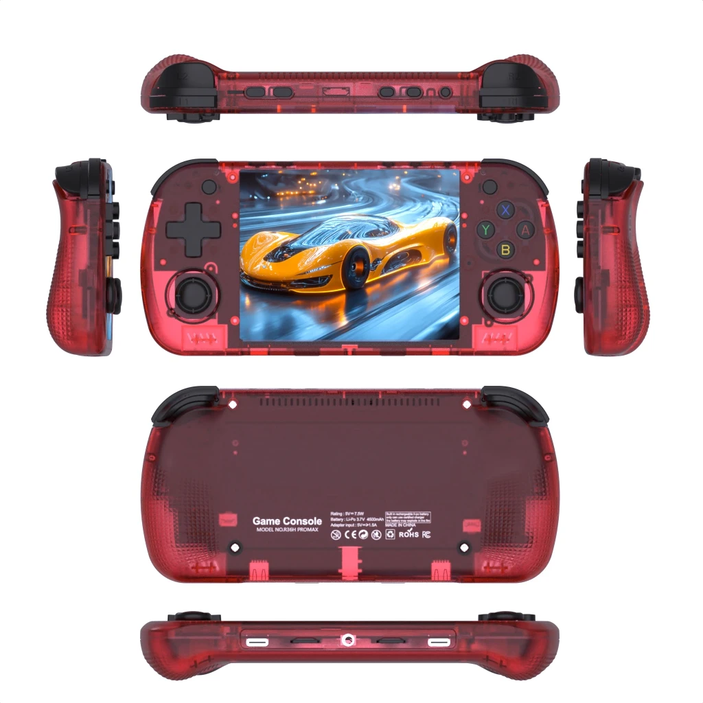

BOYHOM R36H PROMAX Handheld Game Console - 4.2" IPS, WiFi, ARKOS Open Source System, 64GB Retro Portable Gaming Device
