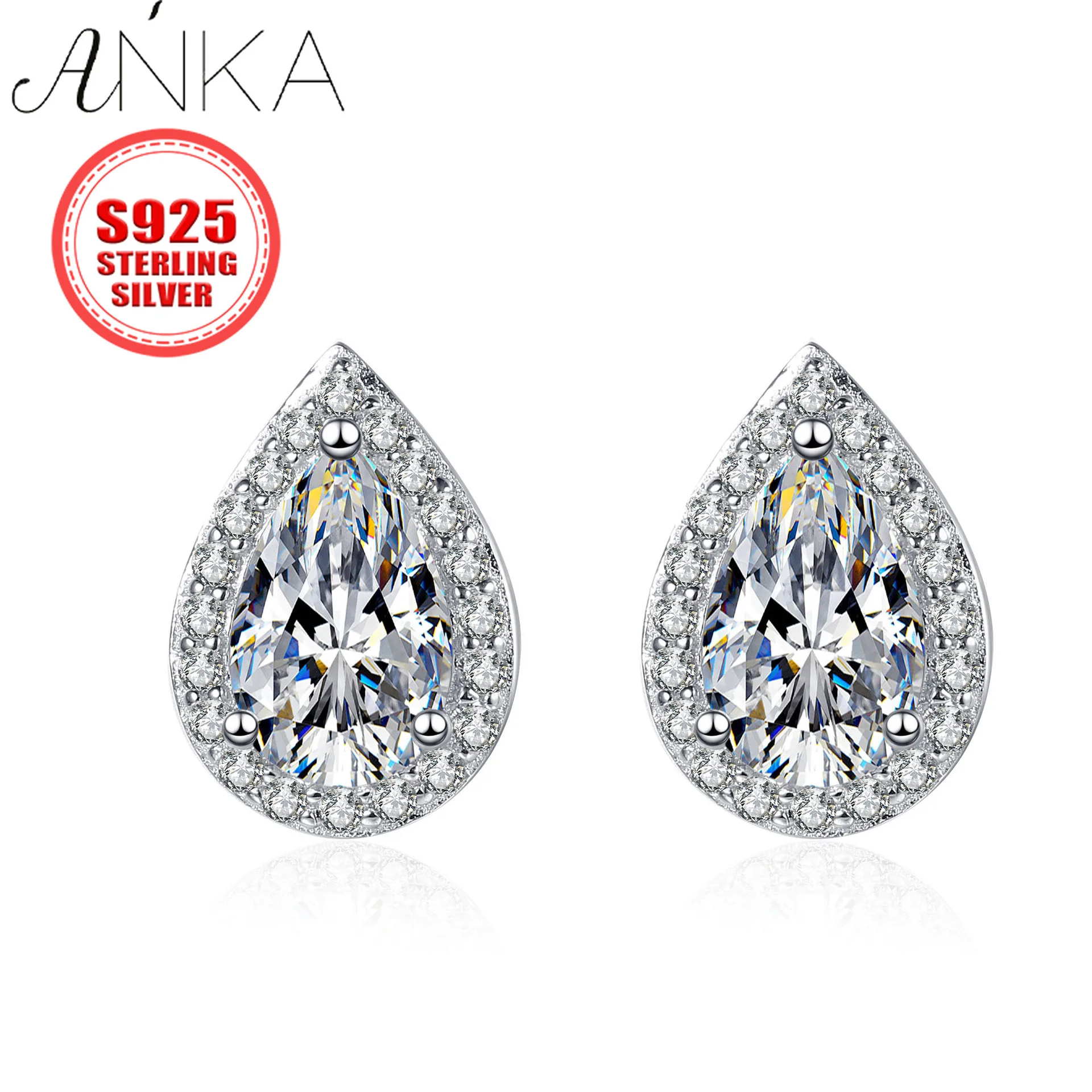 

S925 Sterling Silver Teardrop Moissanite Earrings Hypoallergenic Luxury Jewelry Gift earrings woman silver earrings jewelry