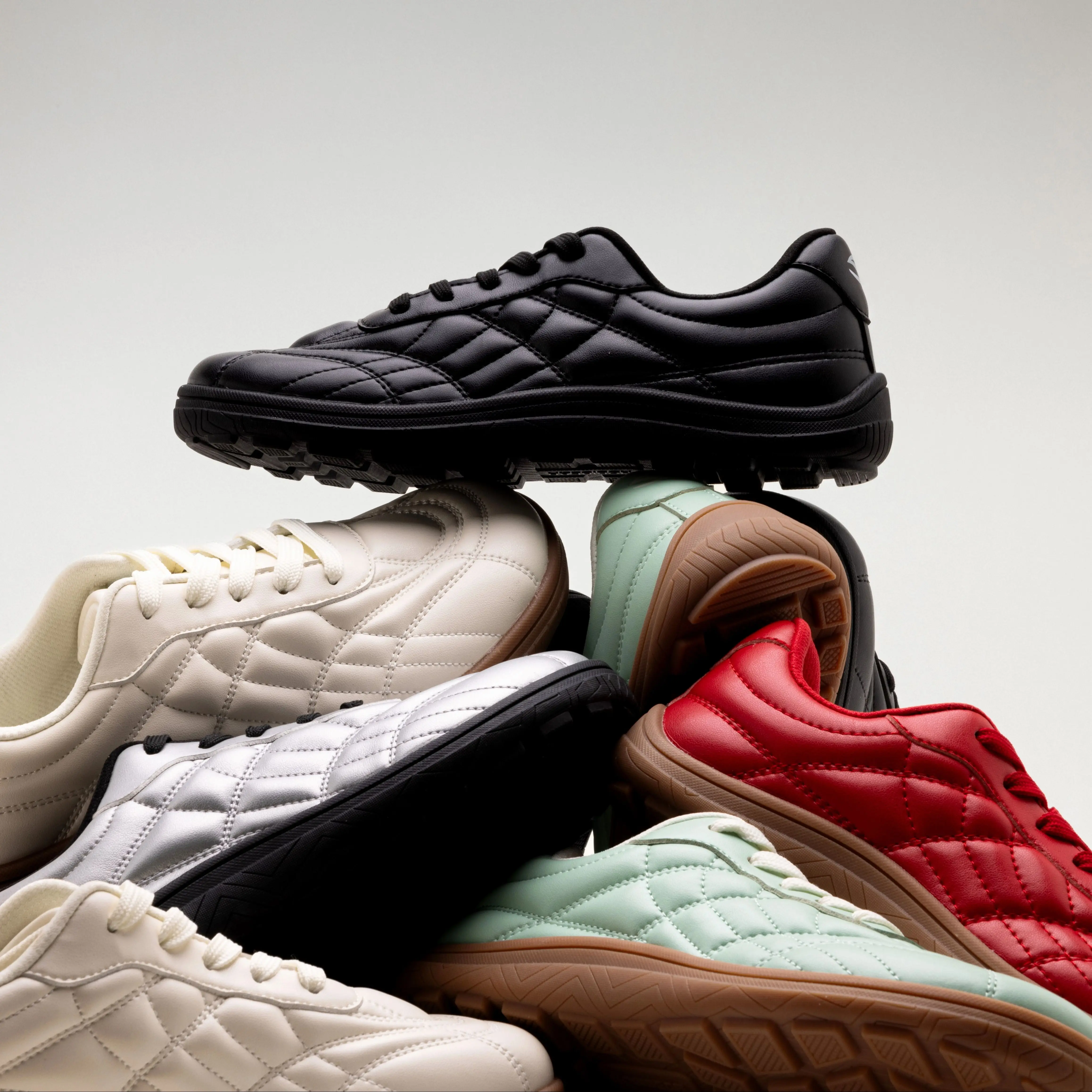 HOBIBEAR Damen-Sneaker mit breiter Zehenbox, Kunstleder, Barfußschuhe, klassische Schnürschuhe mit Nähfaden, zum Gehen geeignete Schnürsneaker – Detail 1