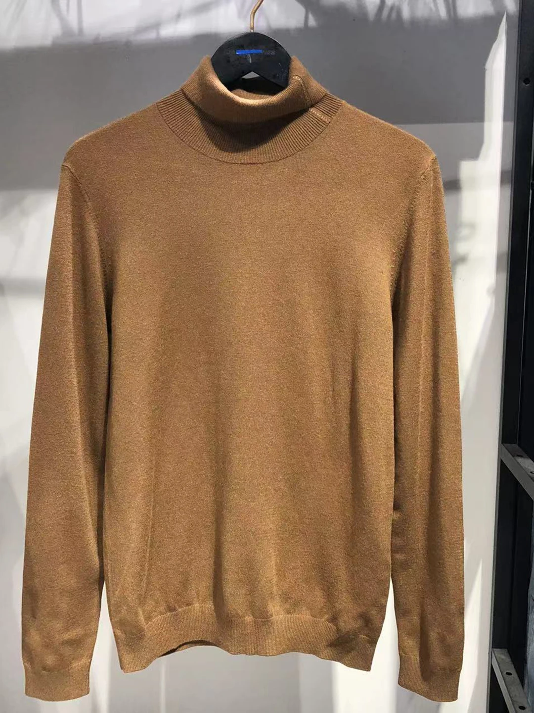 

Autumn Winter High Collar Men's Knitted Sweater Wool Blend Soft Fce Casual Daily Wear Warm Breathable Faionable