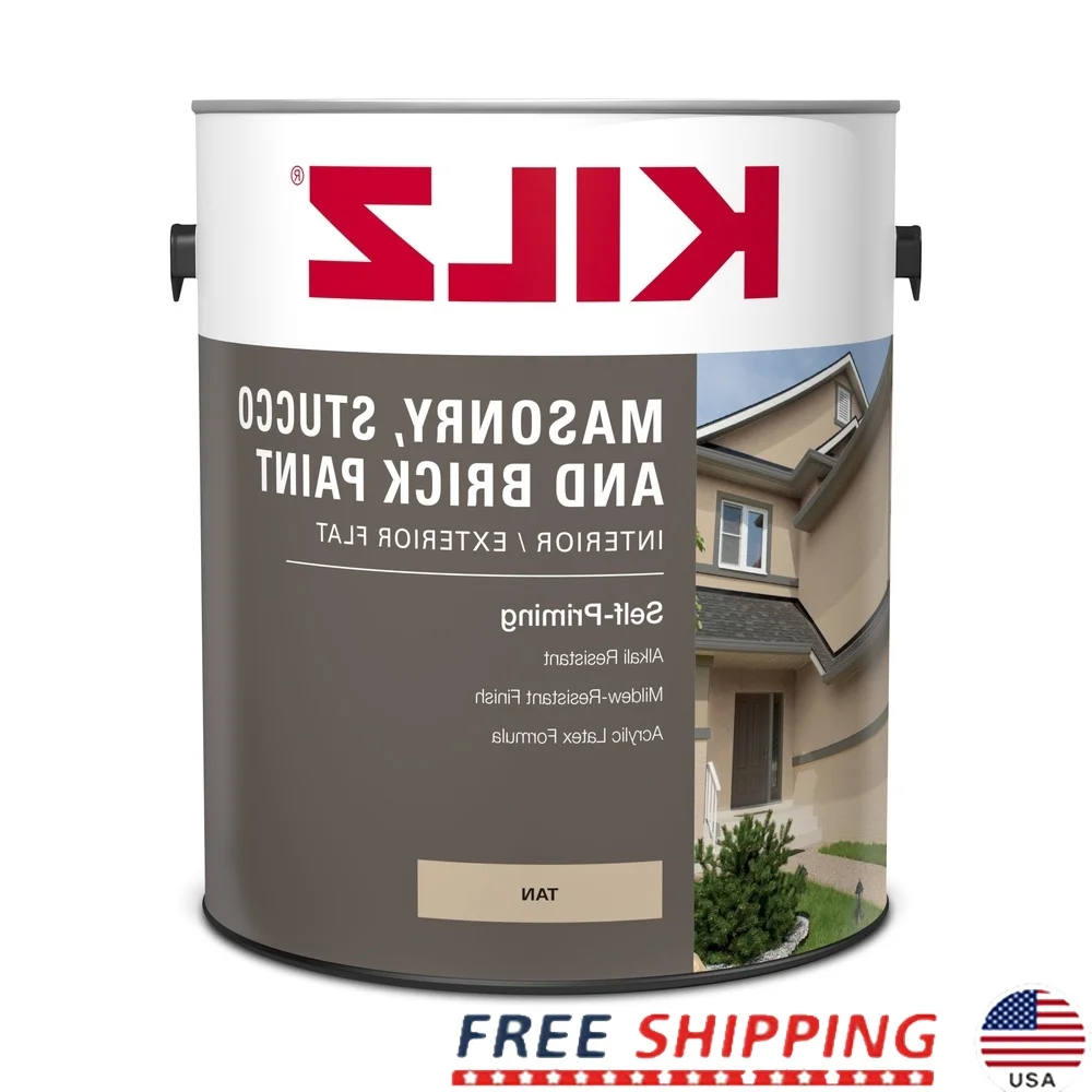 

Самовсасывающая акриловая латексная краска, каменная краска, кирпич, внутренний вид, низкий запах, водостойкая отделка, 1 галлон