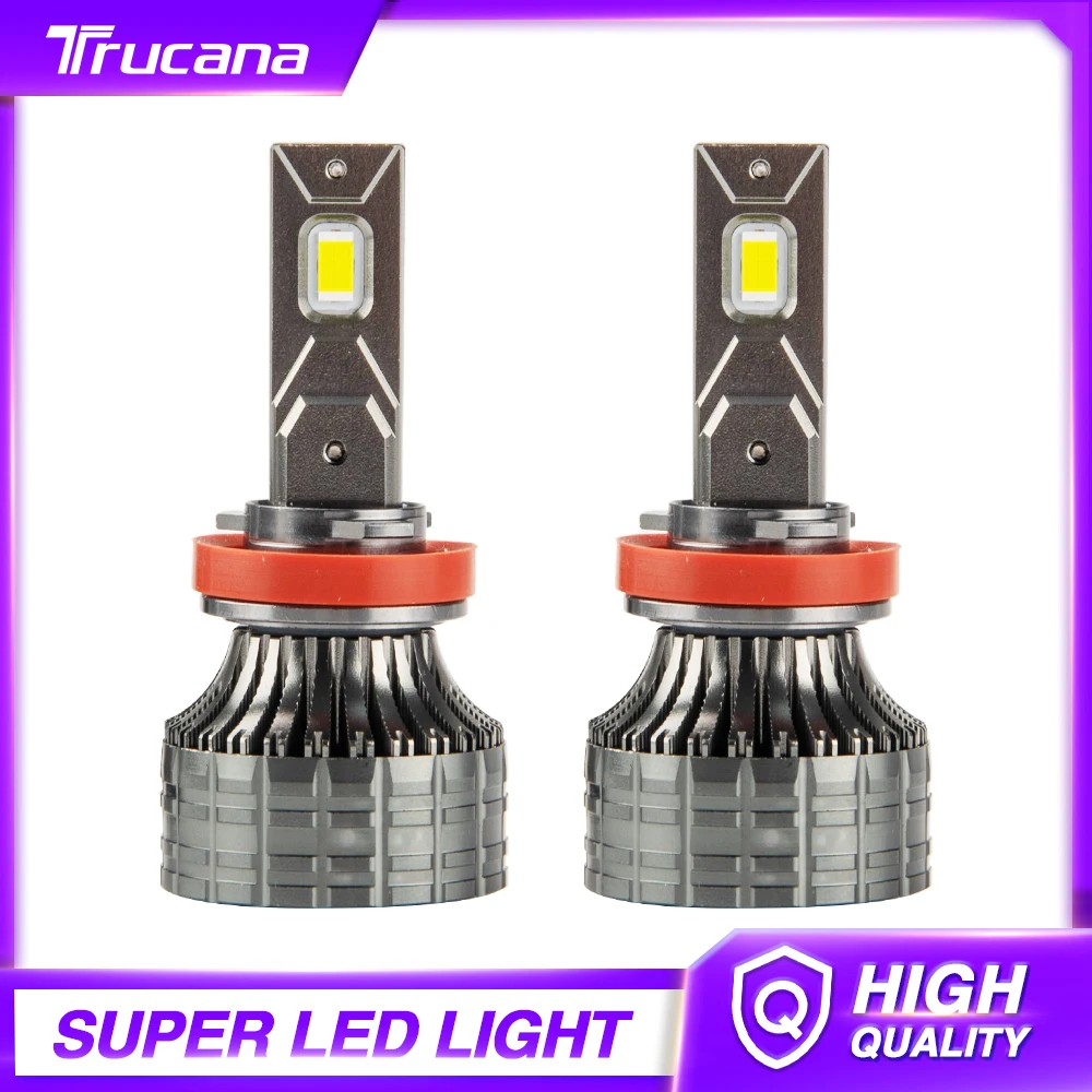 

Trucana H7 LED Headlight Turbo H4 LED Canbus H1 H11 H3 9005 9006 HB3 HB4 Car Lights 20000LM 90W Fog Light Bulb 6500K Auto Lamp