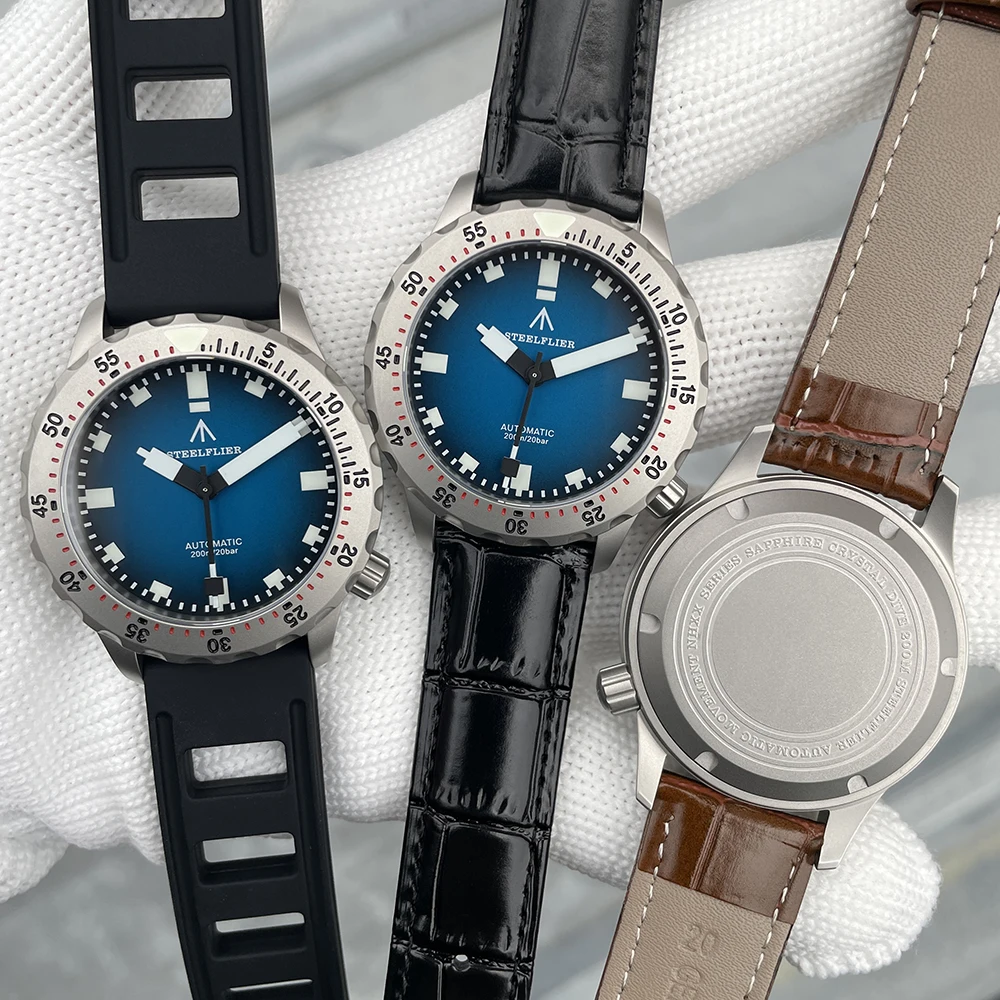 STEELFLIER Official SF755U New Arrival Luxury Mechanical Wristwatch 20Bar Waterproof NH35 Movement Super Luminous Dive Watches