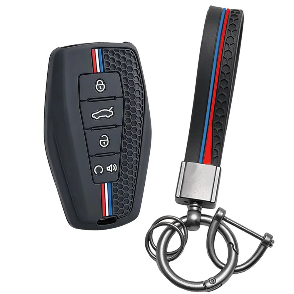 For Geely Coolray Emgrand GT GS S Monjaro Atlas Pro Azkarra Okavango Tugella Silicone Car Key Fob Cover