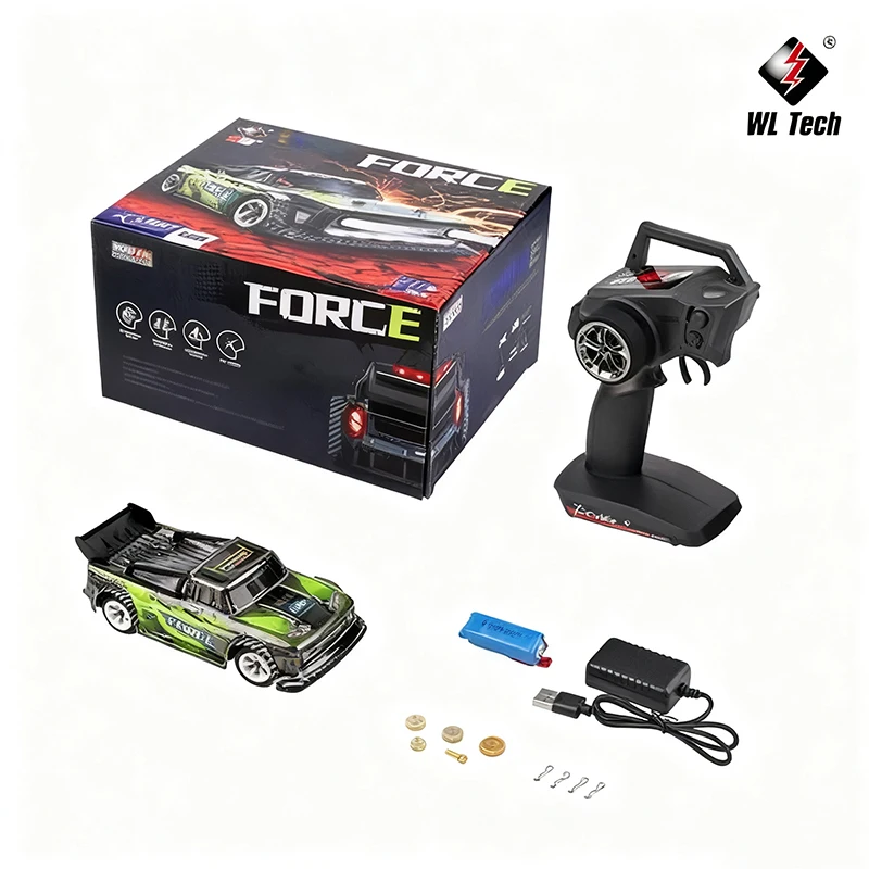WLtoys 284131 1:28 4WD 2.4G Mini RC سباق السيارات عالية السرعة على الطرق الوعرة التحكم عن بعد مصباح ليد الانجراف سبيكة شاحنة