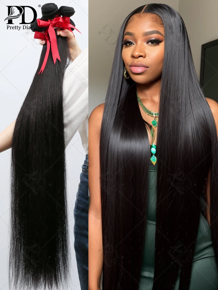 Straight Bundles with Closure Human Hair 20 22 24 Brazilian Human Hair Bundles with Closure Straight 100% Unprocessed Virgin Wea