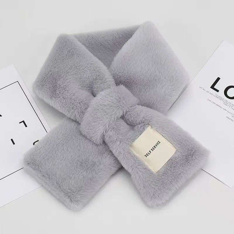 2025 gran oferta bufanda de piel de conejo auténtica para mujer, bufanda de piel de conejo auténtica de 100% cálida para invierno, bufanda de piel de conejo auténtica para niñas, bufanda de piel hecha a mano