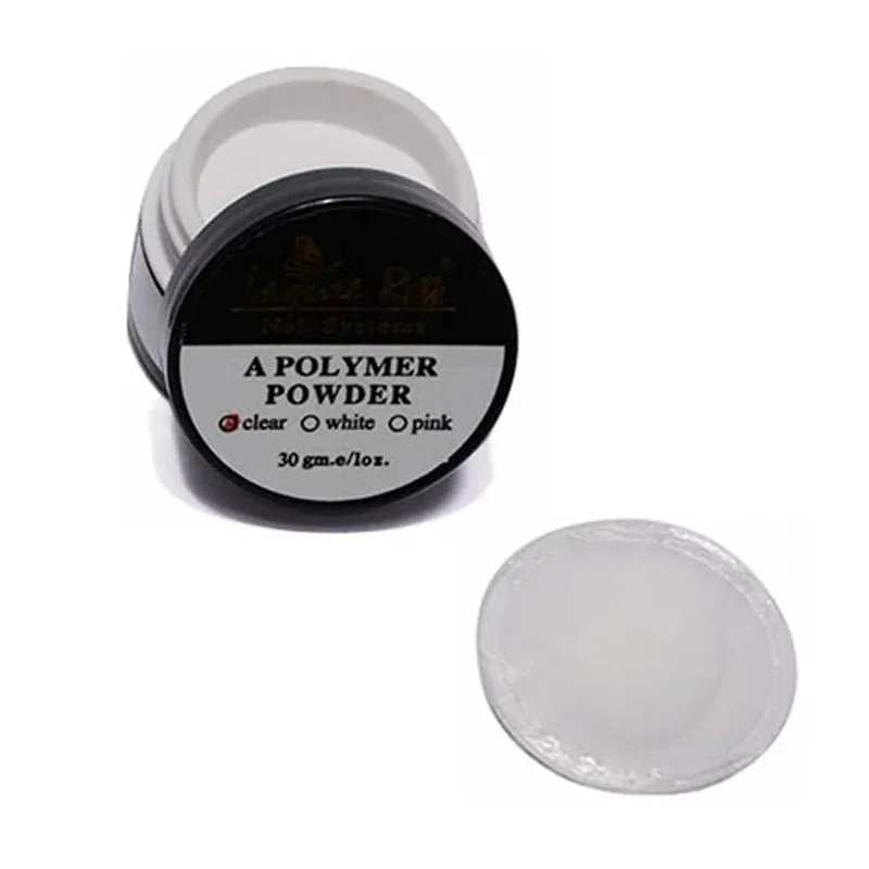 1 pc Pink White Clear Color Nail Carved Acrylic Powder Crystal Powder  Polymer Powder 3D Nail Art Design Decoration Tool