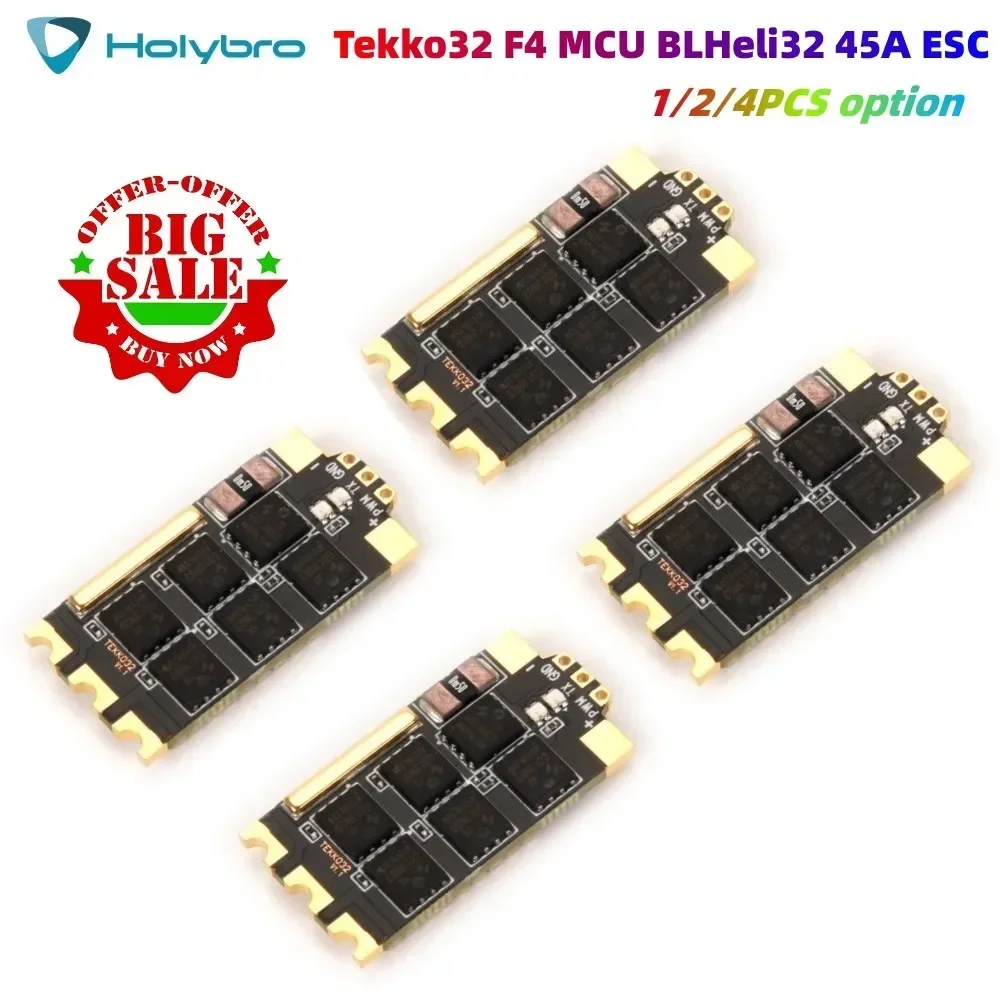 

Holybro Tekko32 F4 MCU BLHeli32 45A ESC Dshot1200 2~6S RGB LED For FPV Racing Drone