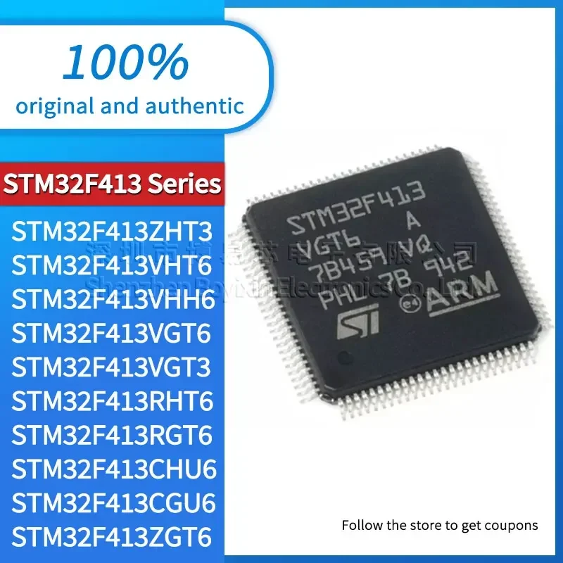 

STM32F413ZHT3 STM32F413VHT6 STM32F413VHH6 STM32F413VGT6 STM32F413VGT3 STM32F413RHT6 STM32F413RGT6 STM32F413CHU6 CGU6 ZGT6 ZHJ6