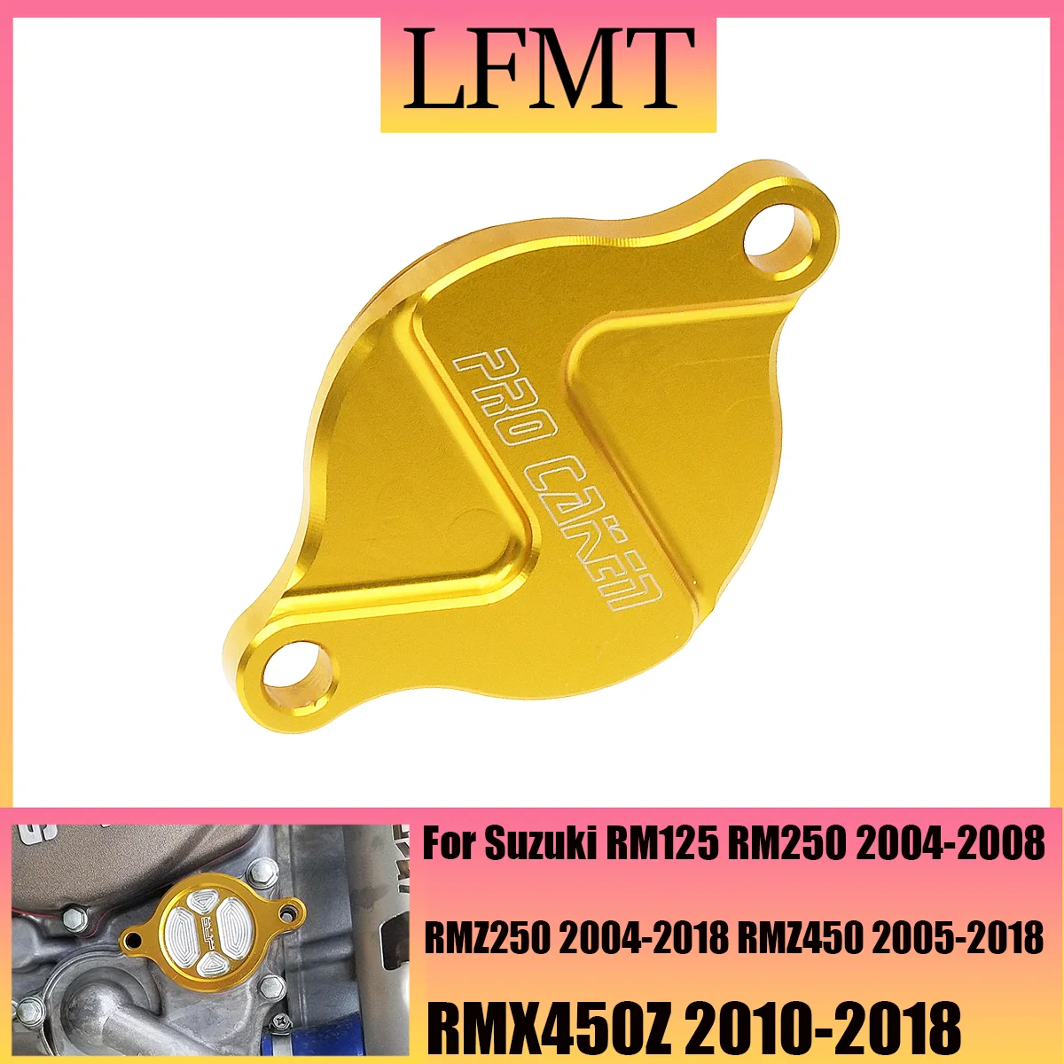 Motocross CNC Engine Oil Filter Cover Cap For Suzuki RMZ450 2005-2018 RMX450Z 2010-2017 RMZ250 2007-2018  RMZ RMX 250 450 parts