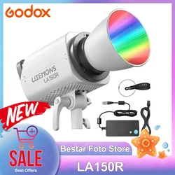 Godox LA150R 150W RGB Litemons Full Color COB Video Light 1800K-10000K Bowens Mount Photography Light for Live Streaming